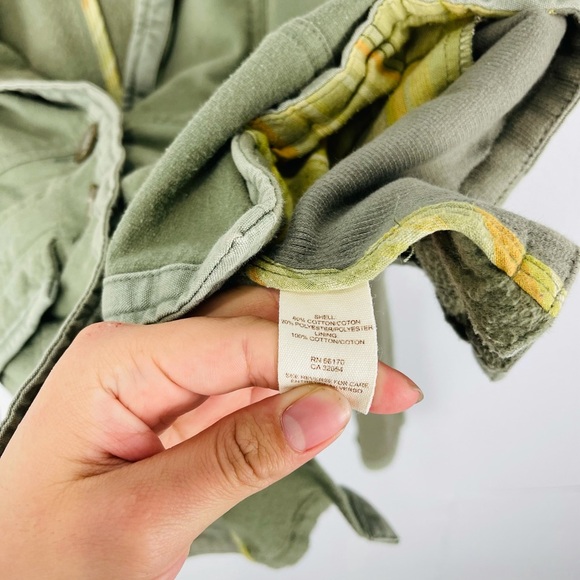 Free PEOPLE OLIVE GREEN THREE BUTTON BLAZER JACKET - Picture 8 of 8